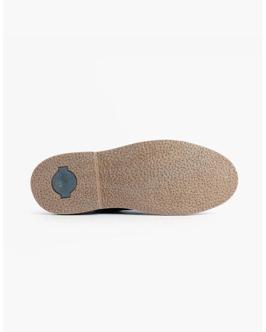 Popps Blue Jonas Suede Desert Shoes for men