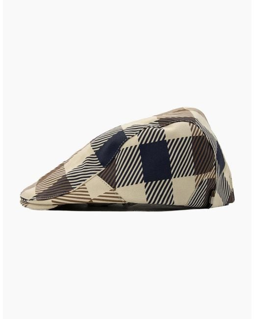 Aquascutum Multicolor Macro Iconic Flat Cap 30 for men