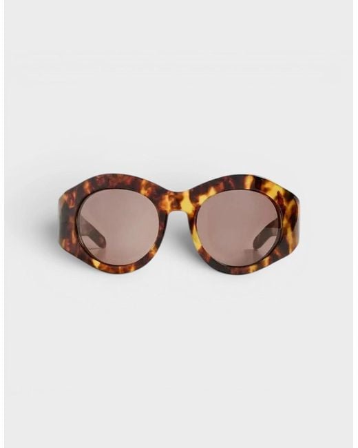 Casablanca Multicolor Round Goggle Acetate Sunglasses Tortoise