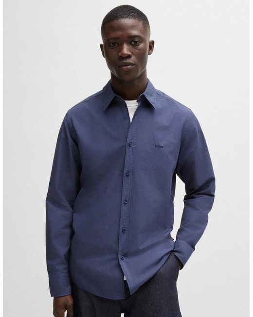 Boss Blue Boss Relegant 6 Regular-Fit Shirt for men