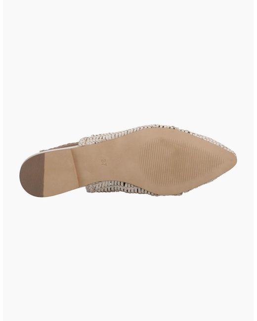 Hush Puppies White Dalia Slingback Ballerina Shoes