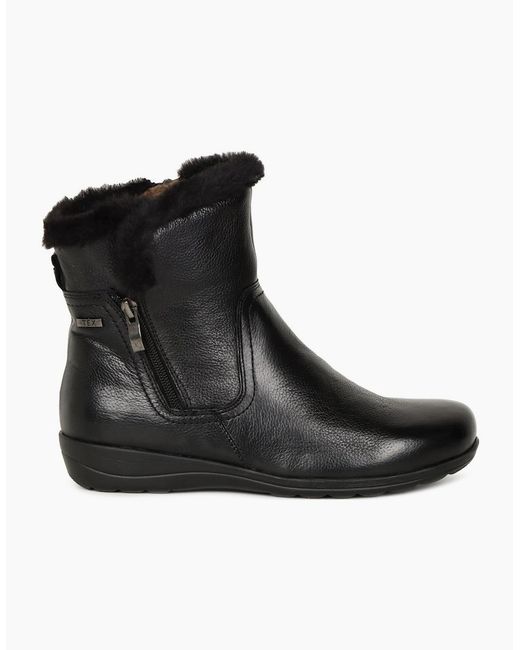 Caprice Black Vivian Ankle Boots