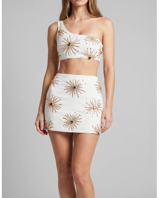 Oceanus White Callie Co-Ord Top
