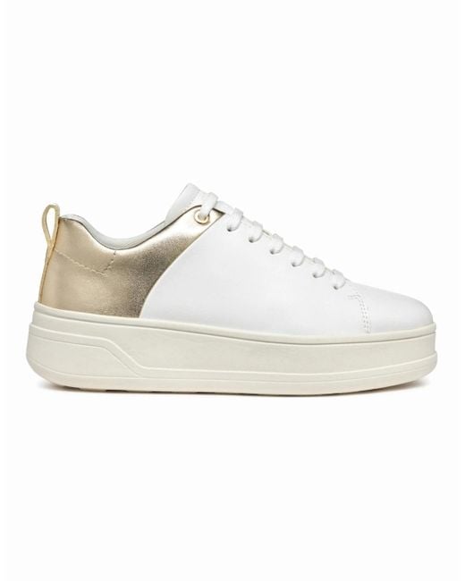 Geox White D Spherica Ecub-2 Trainers