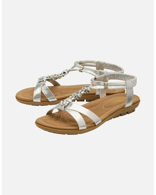 Lotus Metallic Bettina Sandals