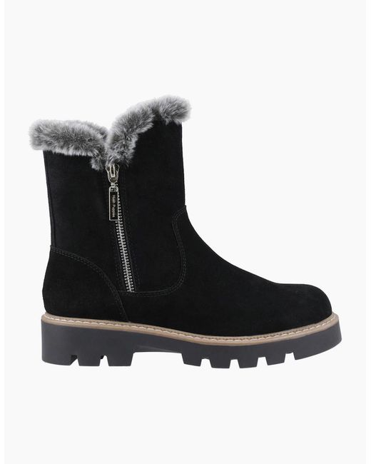 Hush Puppies Black Ambre Zip Boots
