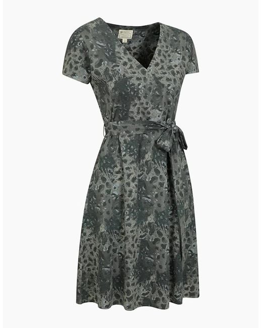 Mountain Warehouse Pink Ladies Santorini Patterned Jersey Uv Protection Dress