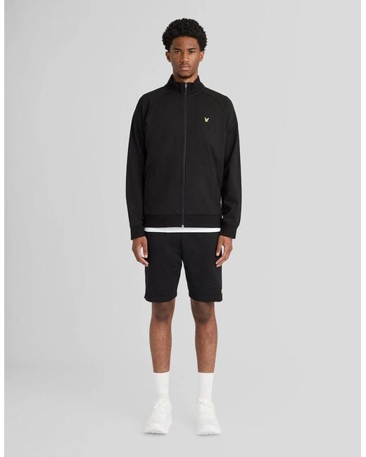 Lyle & Scott Black Sports Lightweight Track Jacket for men