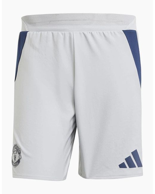 Adidas Gray Manchester United Bermuda Shorts for men