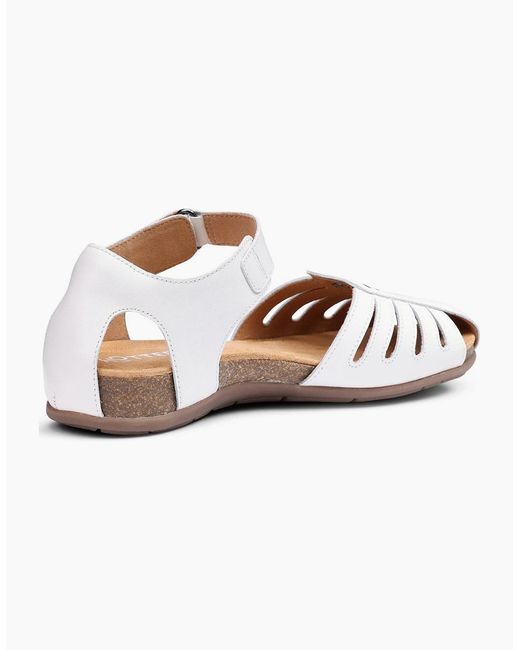 Hotter White Dinaric Sandals