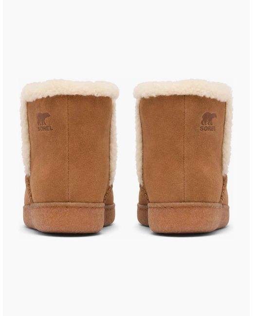 Sorel Brown Nakiska Iii Bootie Slipper Boots Velvet Tan