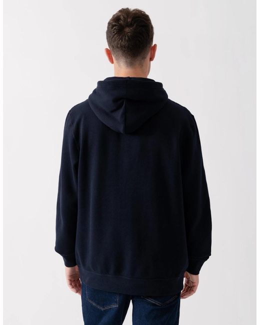 Tommy Hilfiger Blue Essential Fleece Hoodie for men