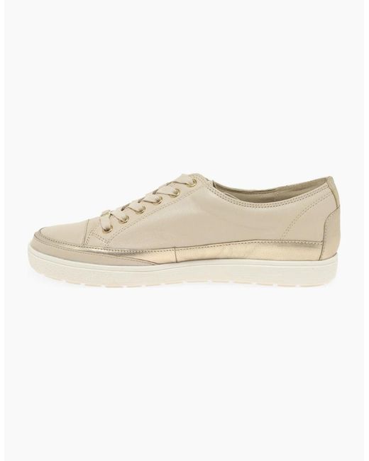 Caprice White Star Casual Lace Up Trainers