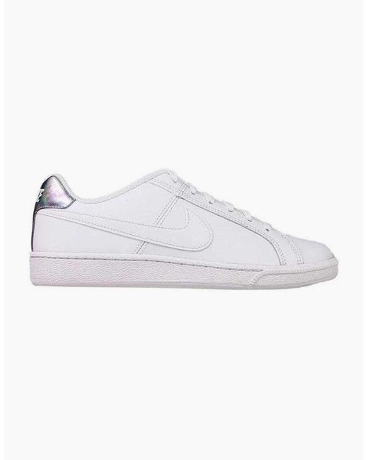Nike White Ladies Court Royale Leather Trainers