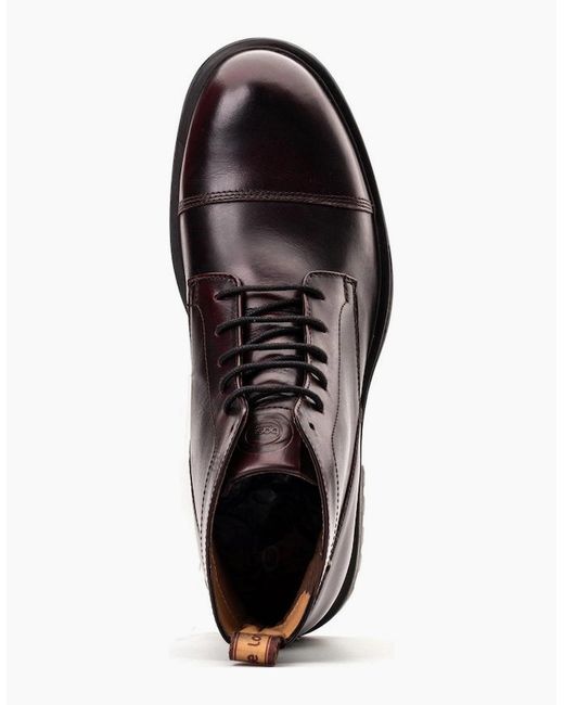 Base London Brown Boulton Toe Cap Boots for men