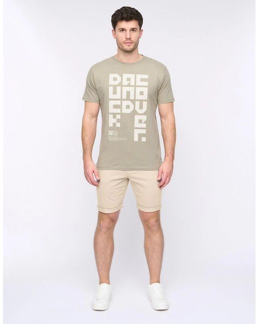 Duck and Cover Gray Moreshore Chino Shorts for men