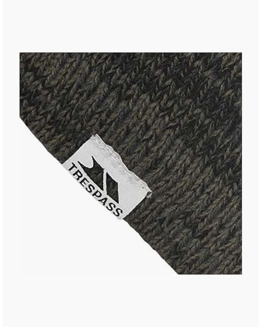Trespass Gray Aneth Beanie Hat for men
