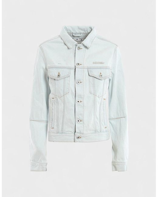 Off-White c/o Virgil Abloh Blue Open Back Denim Jacket Light