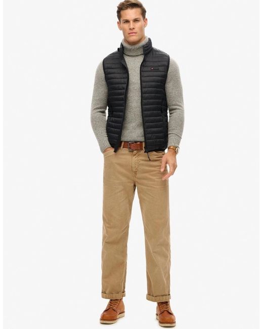 Superdry Gray Fuji Lite Gilet for men