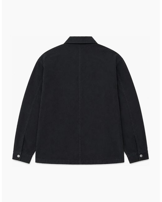 Lyle & Scott Black Lyle & Scott Washed Overshirt Jet for men