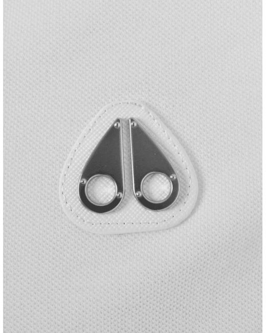 Moose Knuckles White Everett Regular Fit Polo Shirt for men