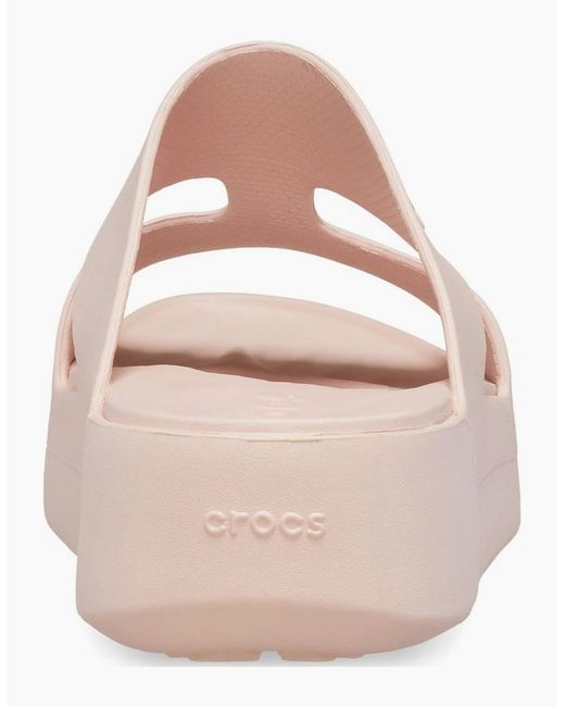 CROCSTM Pink Getaway Platform H-Strap Mules