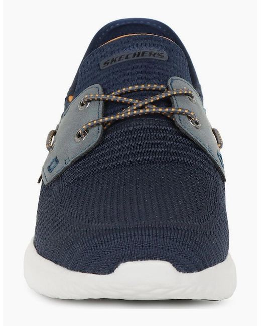 Skechers Blue Delson 3.0 Roth Slip for men