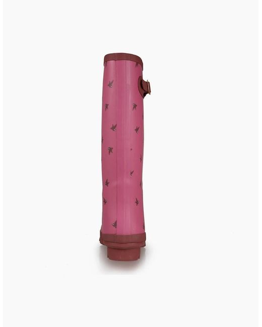 Regatta Purple Lady Fairweath Graphic Print Wellington Boots