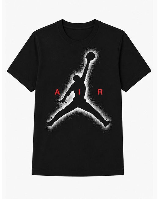 Nike Black Air Jordan Jumpman Logo T-Shirt for men