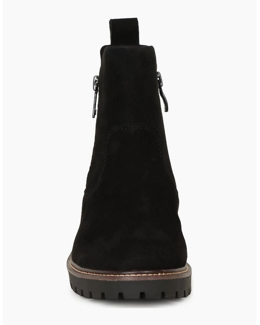 Caprice Black Darcy Ankle Boots