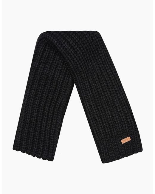 Barbour Black Saltburn Hat & Scarf Set