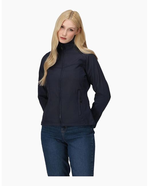 Regatta Blue Ladies Uproar Softshell Wind Resistant Jacket