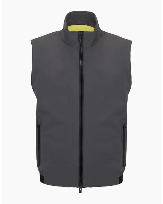 Boss Gray Solid Patterned Regular Fit Vest for men