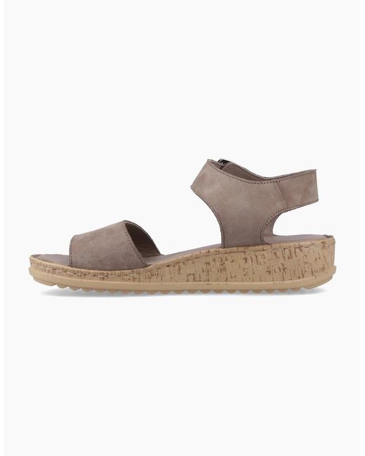 Hush Puppies Gray Ellie Ankle Strap Sandals