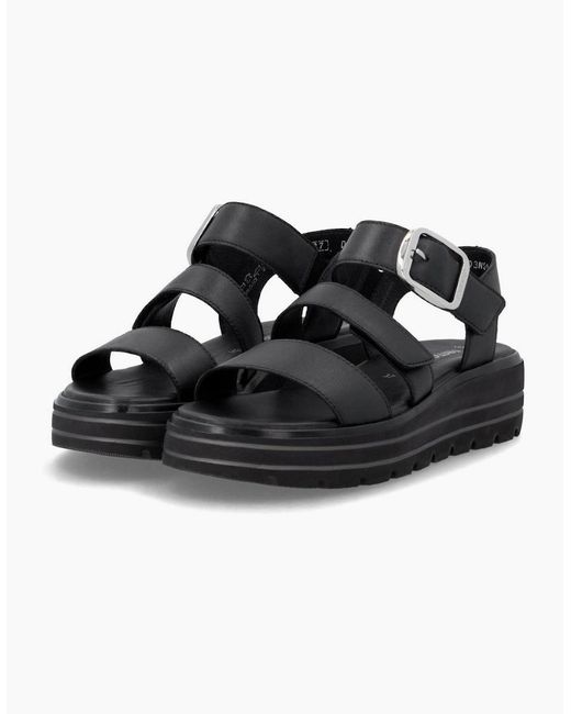 Remonte Black D3N50 Ankle Strap Sandals