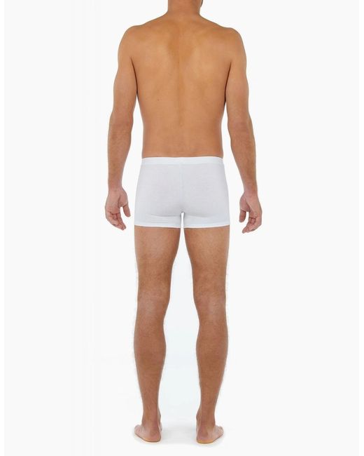 Hom White Tencel Soft Comfort Boxer Trunk for men