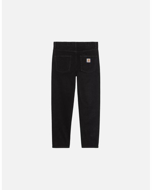 Carhartt Black Denim Newel Pant One Wash for men