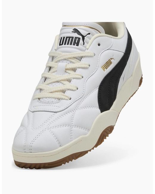 PUMA White Tifosi Lux Low Top Trainers for men