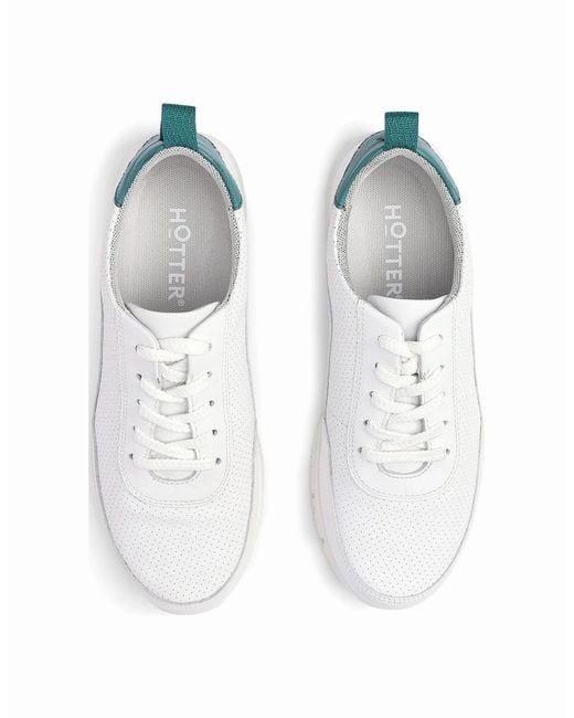 Hotter White Gravity Ii Trainers
