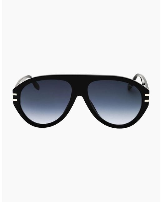 Marc Jacobs Blue Pilot Framed Sunglasses for men