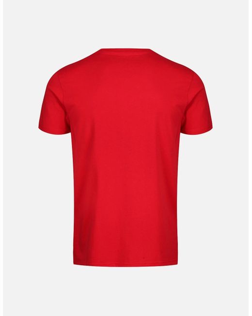Alpha Industries Red Nasa Reflective Logo T-Shirt for men