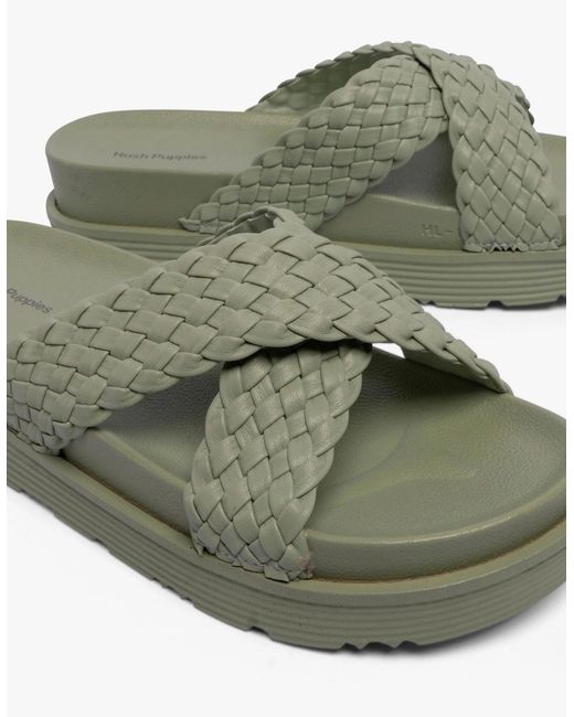 Hush Puppies Green Serena Sandals Mint