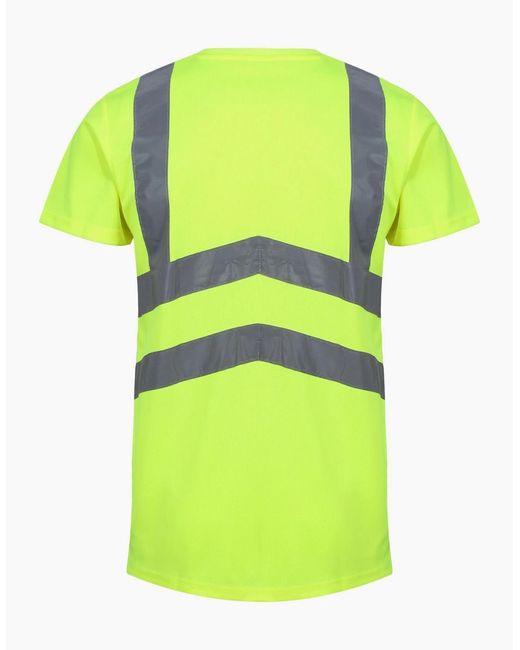 Regatta Green Pro Hi-Vis Short-Sleeved T-Shirt for men