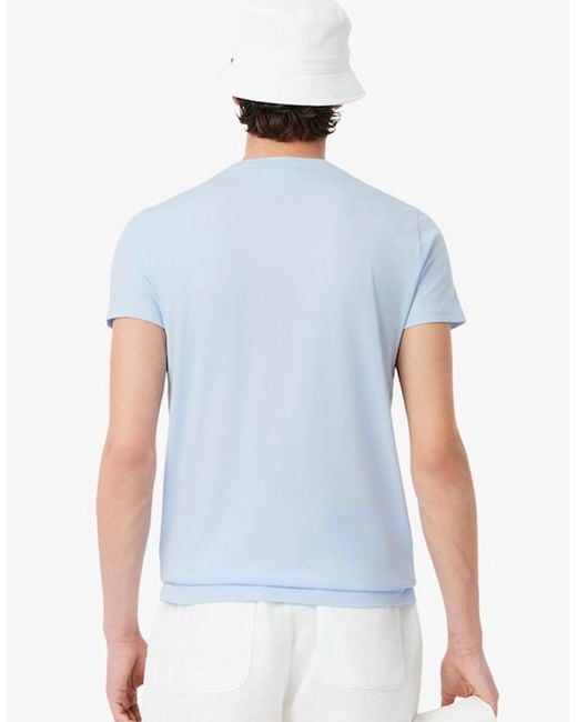 Lacoste Blue Cotton Pima T-Shirt for men