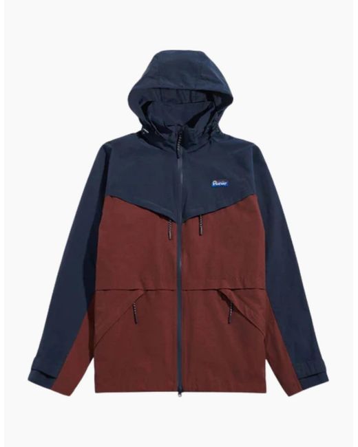 Penfield Blue Northrim Rum Raisin Rain Jacket for men