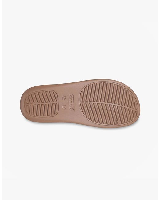 CROCSTM Natural Getaway Platform Sliders Latte