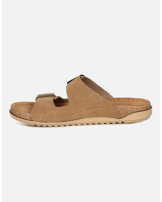 Lotus White Trento Sandals