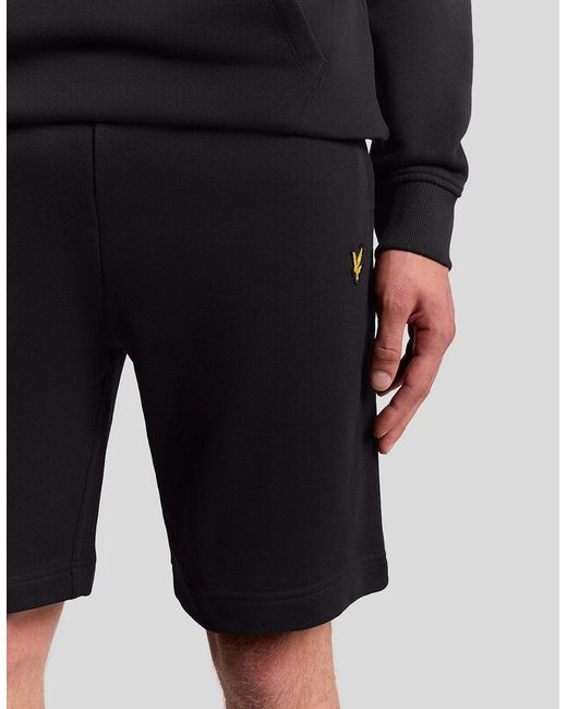 Lyle & Scott Blue Cotton Sweat Short for men