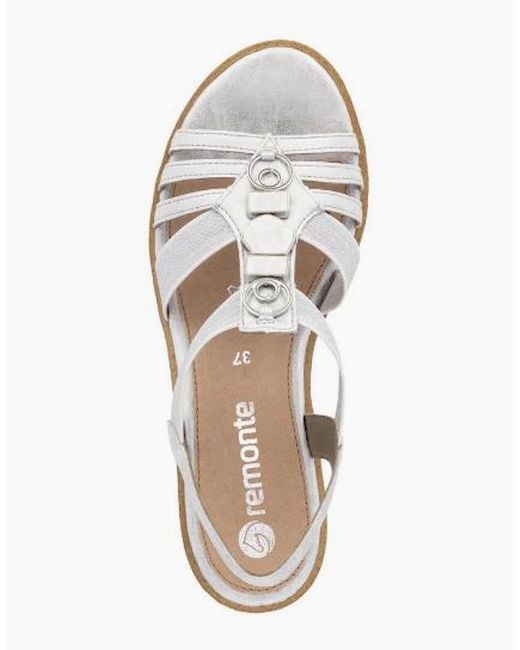 Remonte White Ladies Sandals R6264-92