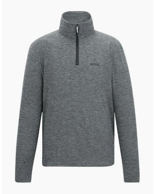 Regatta Gray Thompson Marl Half Zip Fleece Jacket for men